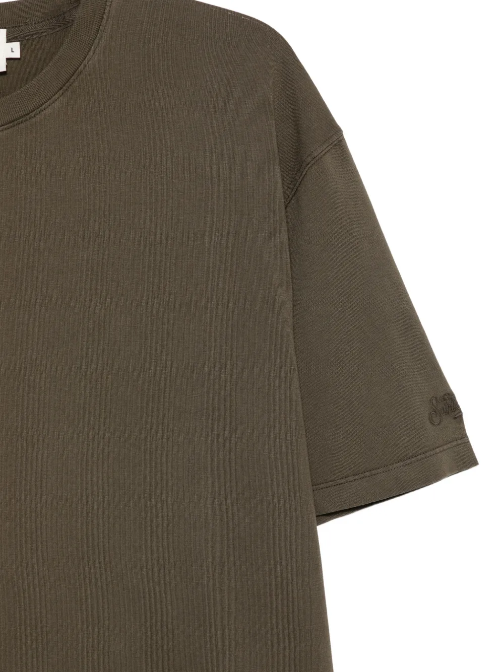 MC2 Saint Barth Johnny T-shirt met geborduurd logo Groen