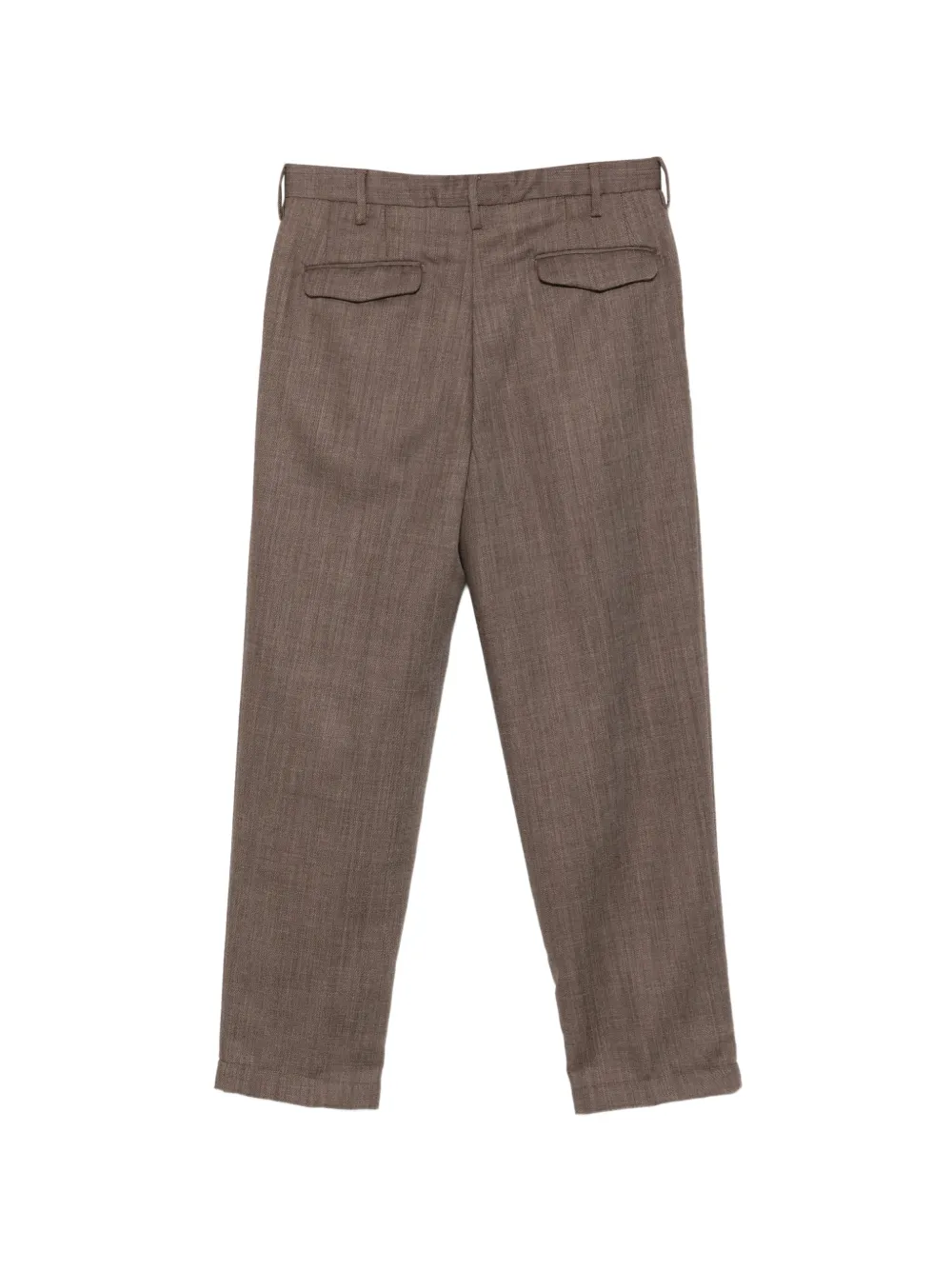 Myths pleated virgin wool trousers Bruin