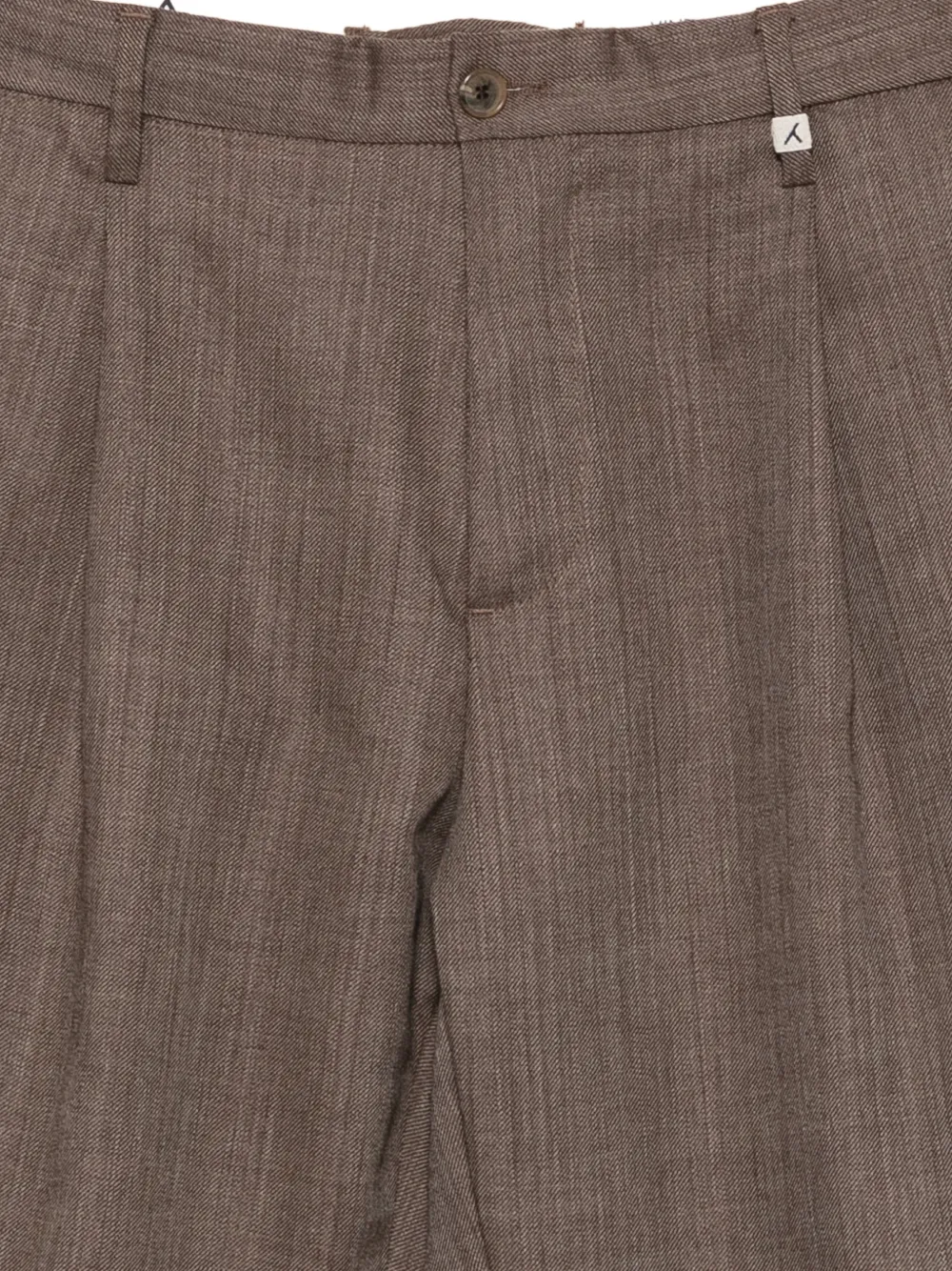 Myths pleated virgin wool trousers Bruin