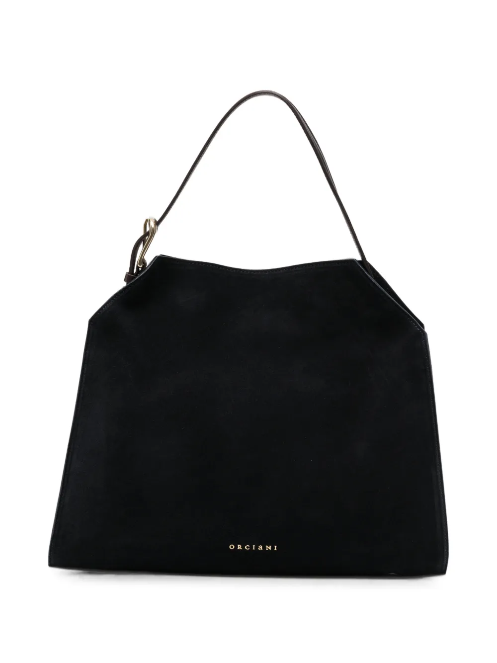 Orciani medium Trinity Peach logo-plaque tote bag - Black