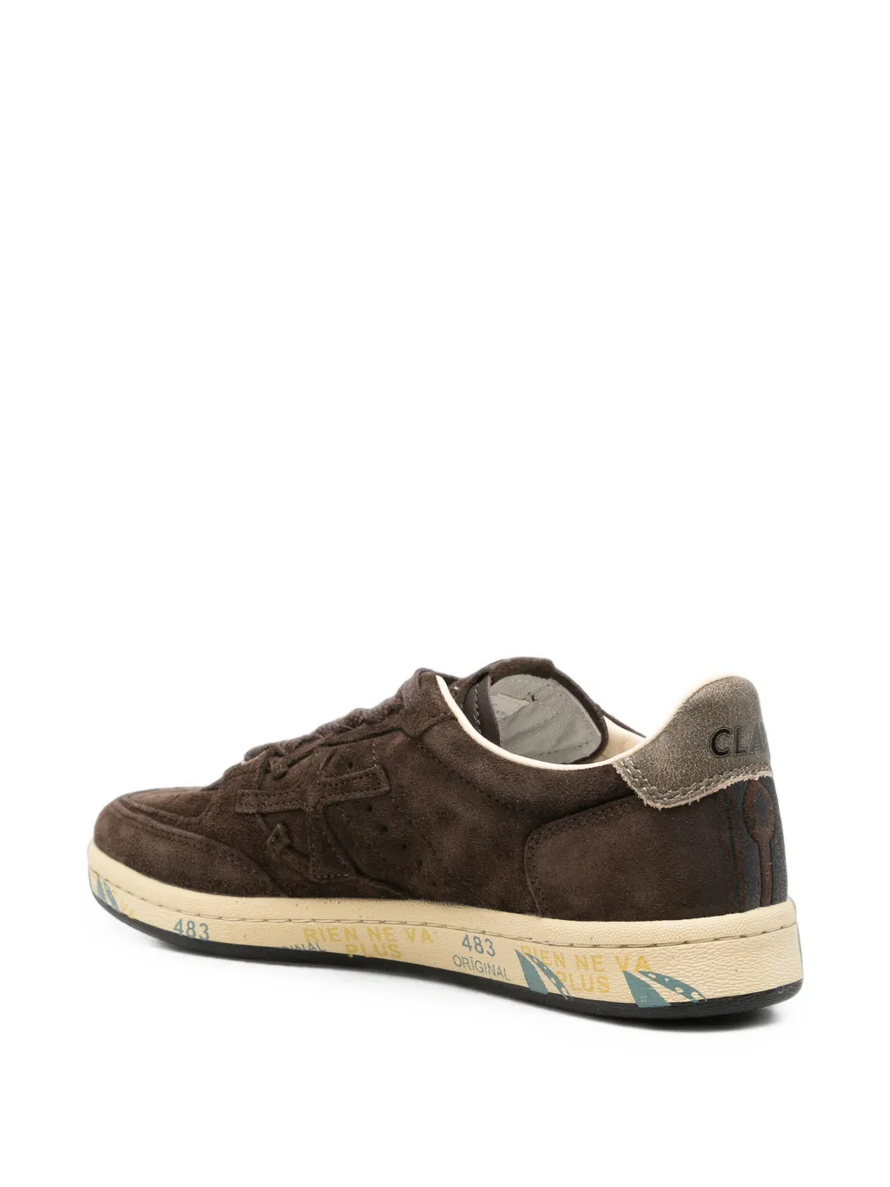 Premiata logo-patch suede sneakers Bruin