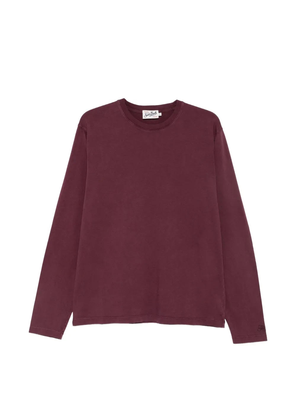 MC2 Saint Barth logo-embroidered long-sleeve T-shirt - Violet MC2 Saint Barth logo-embroidered long-sleeve T-shirt - Violet