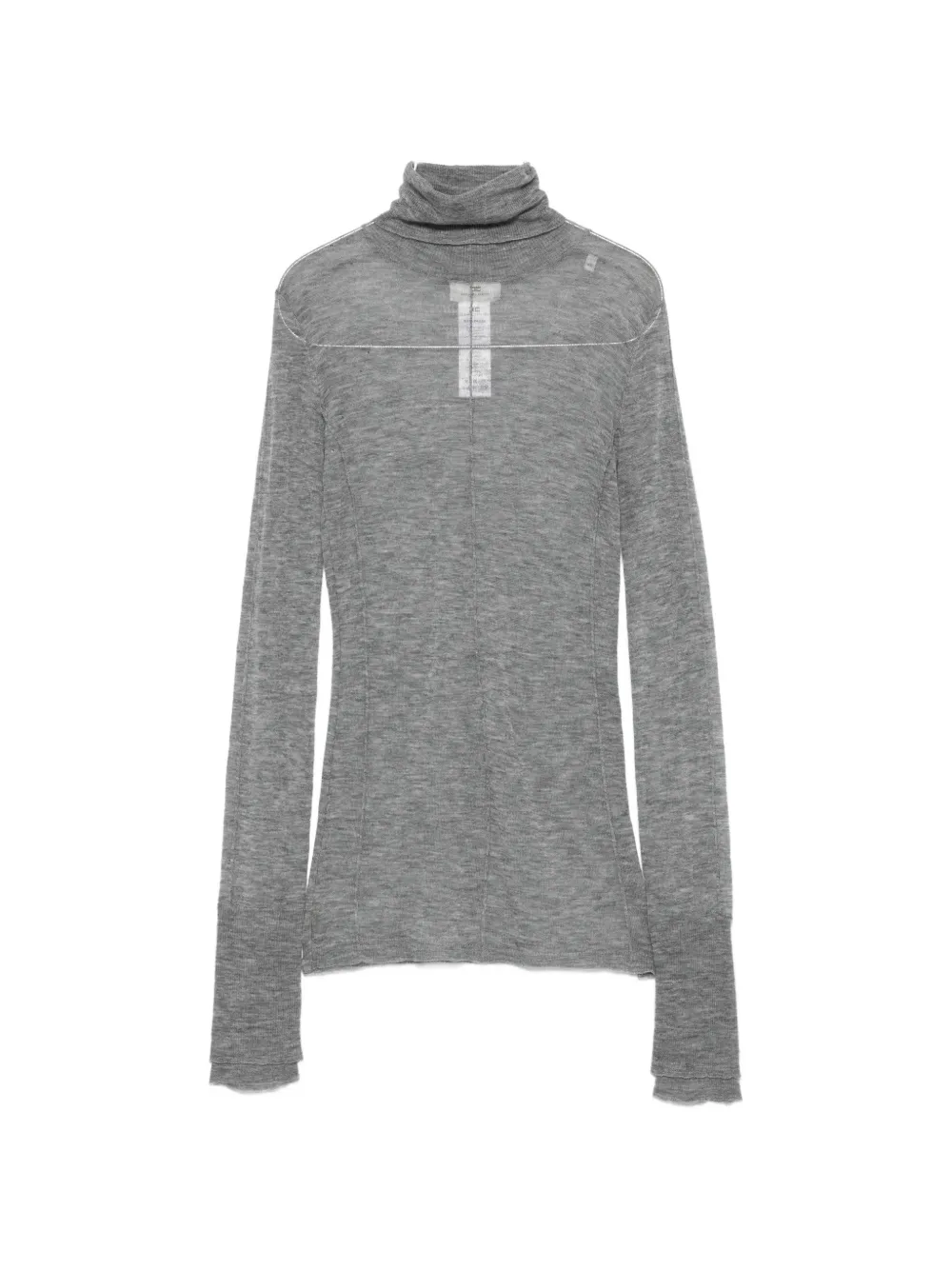 Elisabetta Franchi roll-neck wool top - Grau