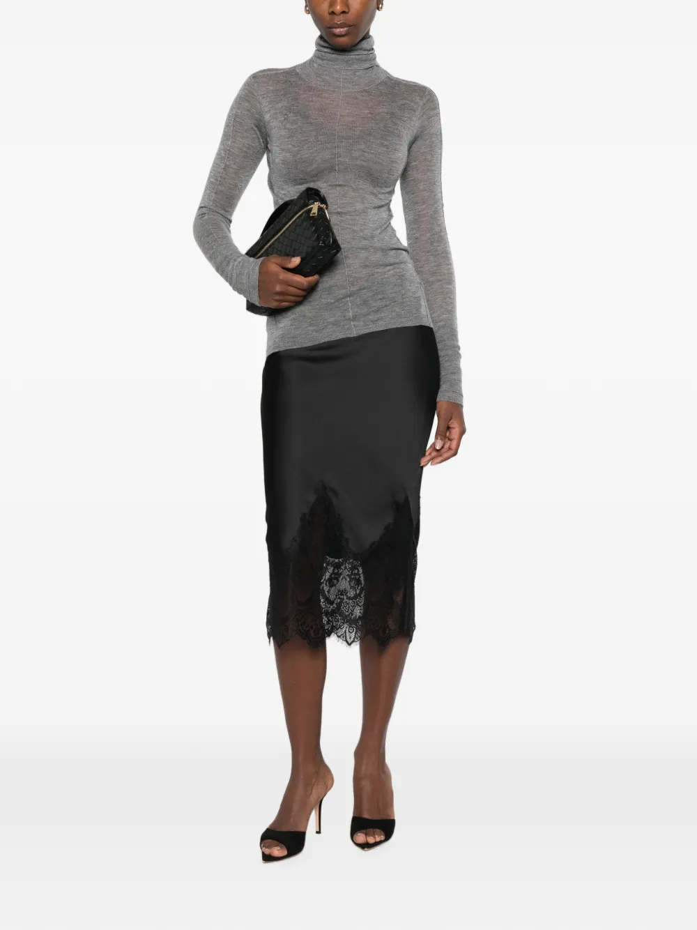 Elisabetta Franchi Wollen top Grijs