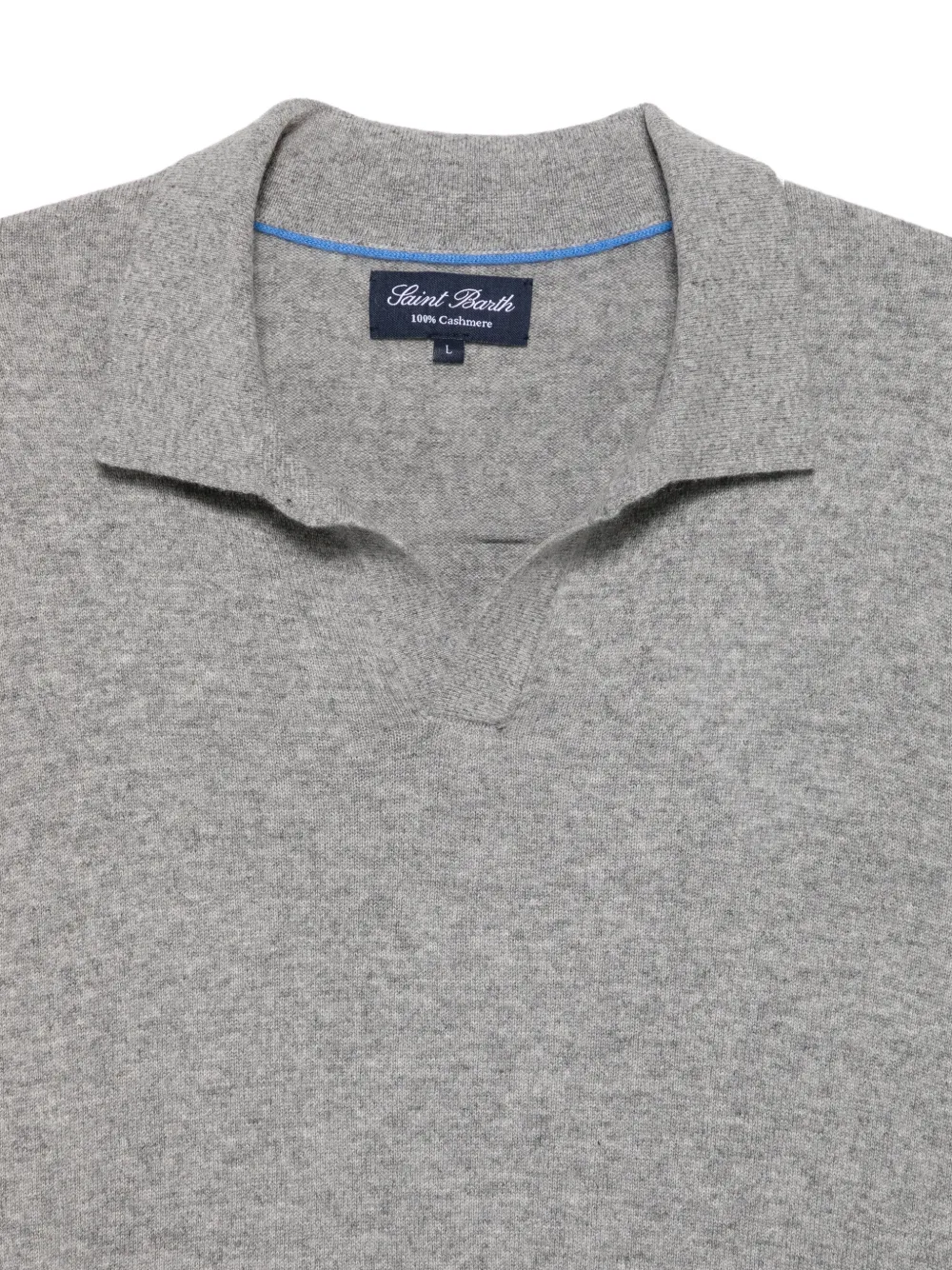 MC2 Saint Barth cashmere polo-collar sweater Grijs