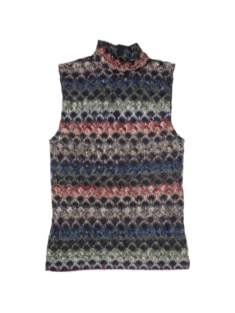 Missoni zigzag-knit high-neck top