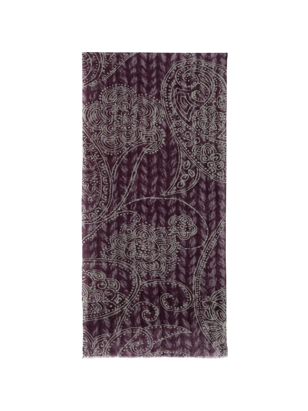 SGOMBERO CANTINE floral paisley-print scarf - Viola