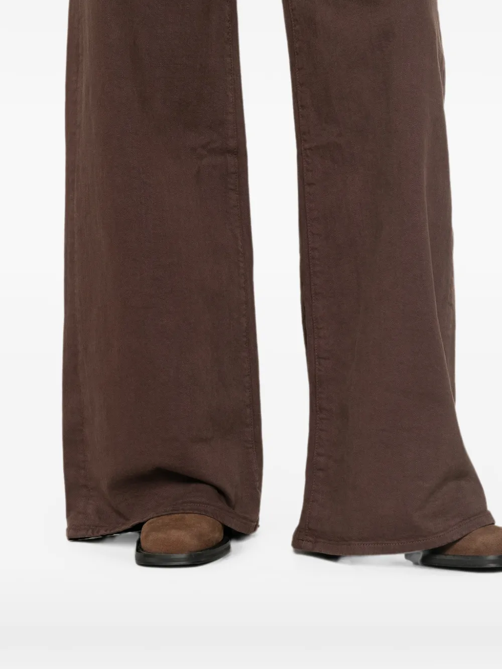 MOTHER The Undercover Sneak jeans met wijde pijpen Bruin