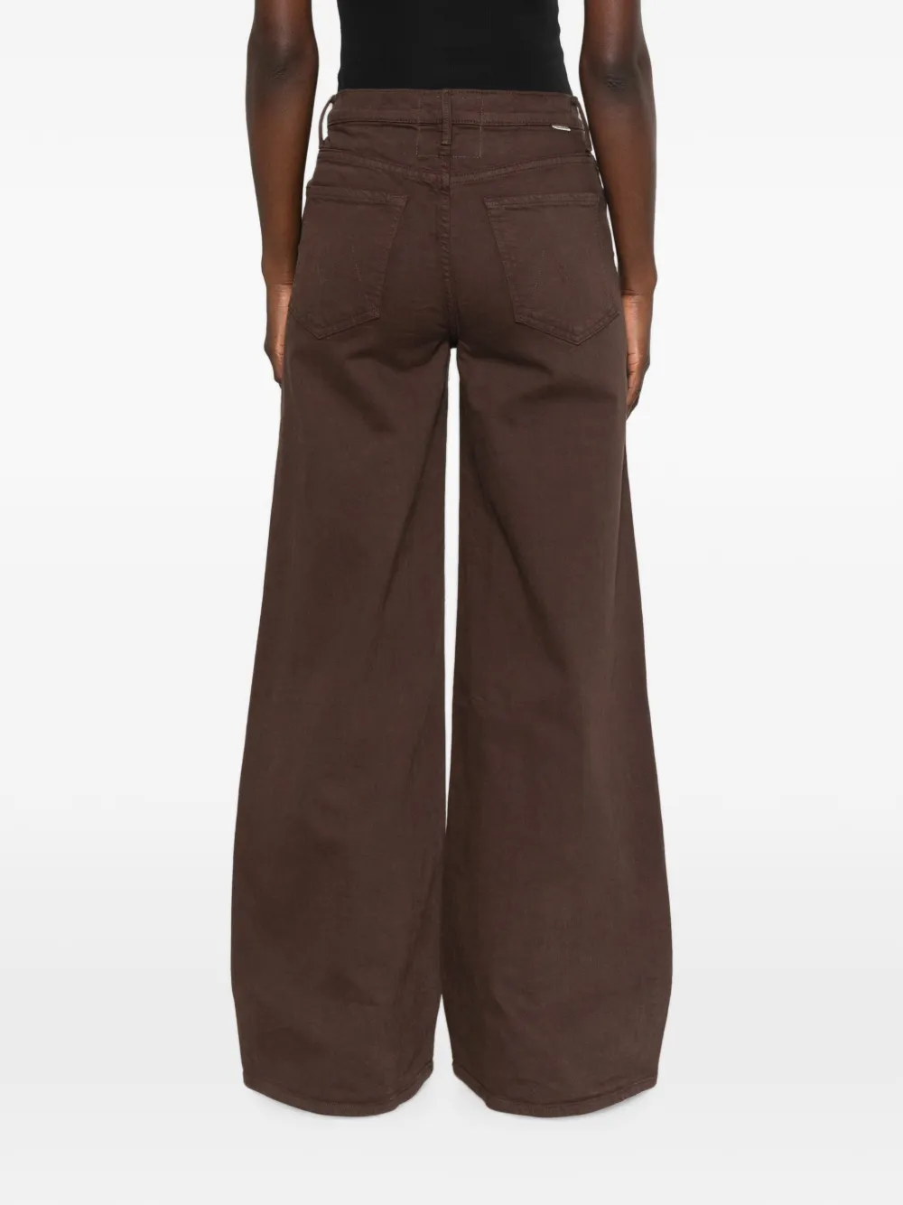 MOTHER The Undercover Sneak jeans met wijde pijpen Bruin