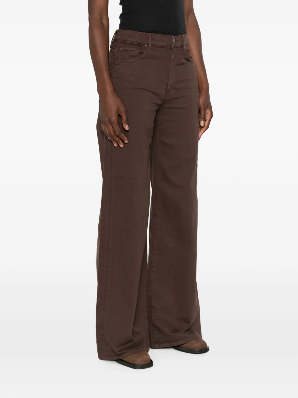 MOTHER The Undercover Sneak jeans met wijde pijpen Bruin