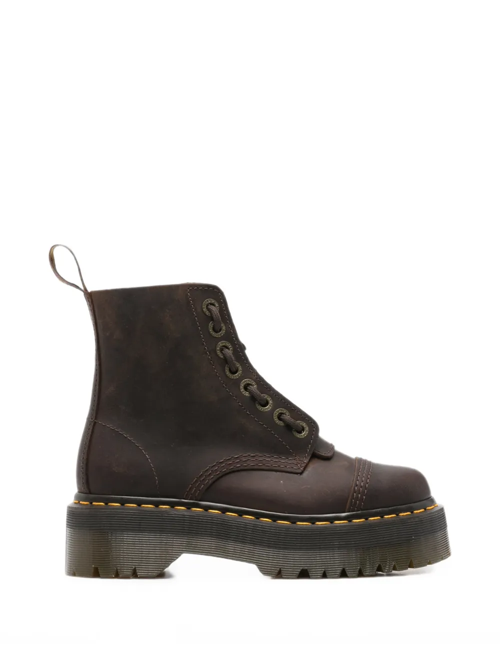 Dr. Martens Sinclair platform boots - Marron
