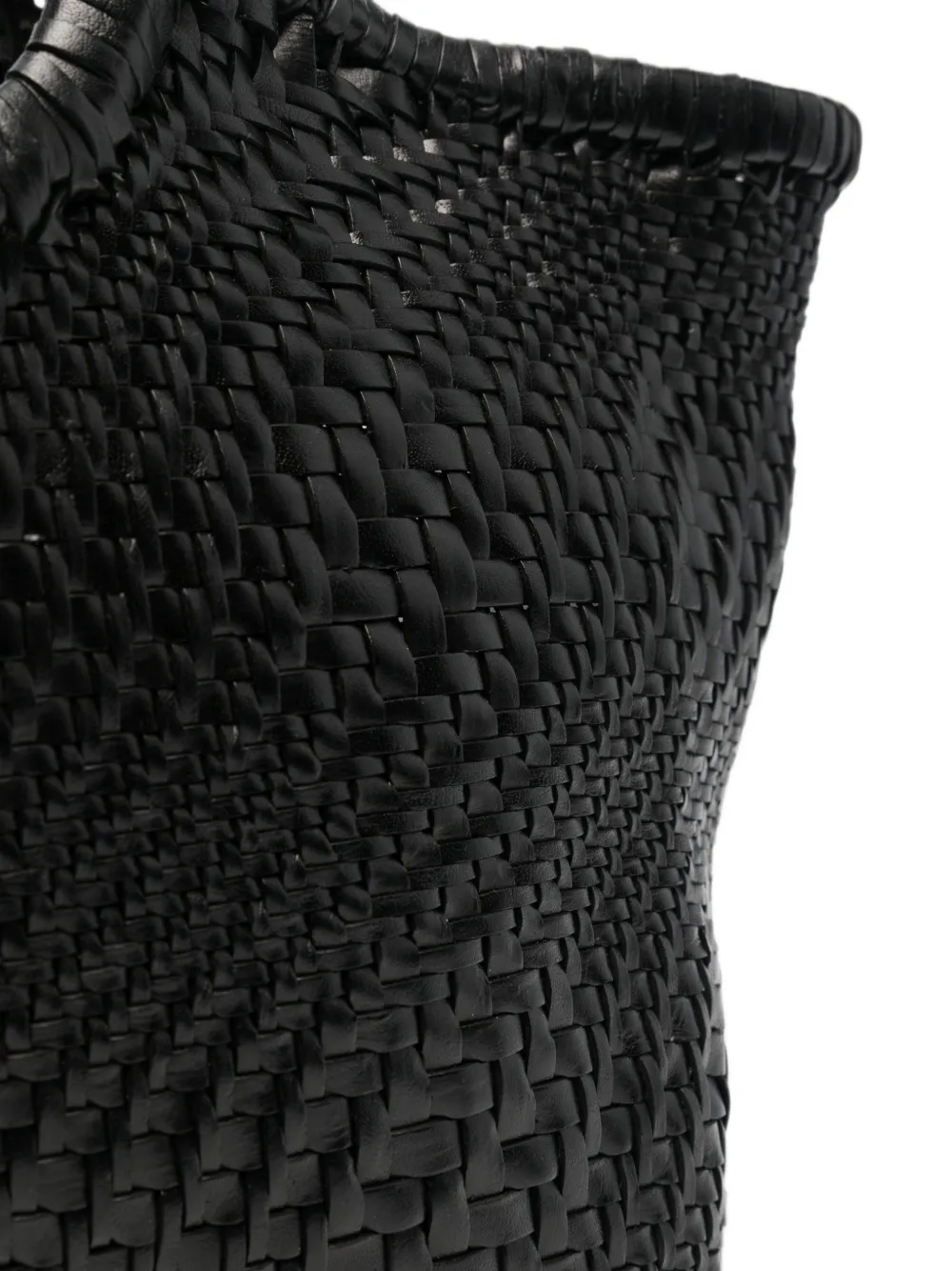 DRAGON DIFFUSION Nantucket Optical geweven shopper Zwart