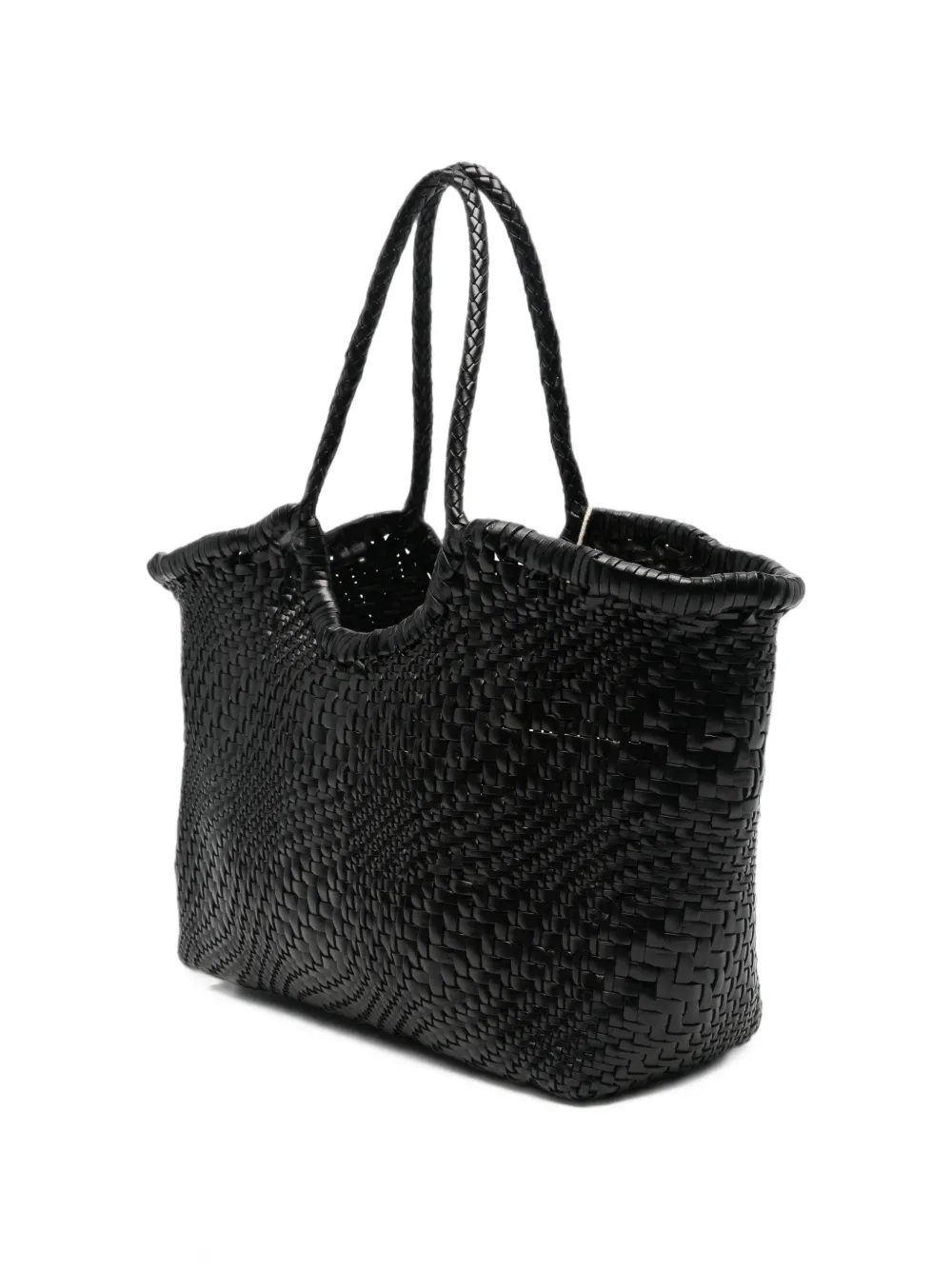 DRAGON DIFFUSION Nantucket Optical geweven shopper Zwart