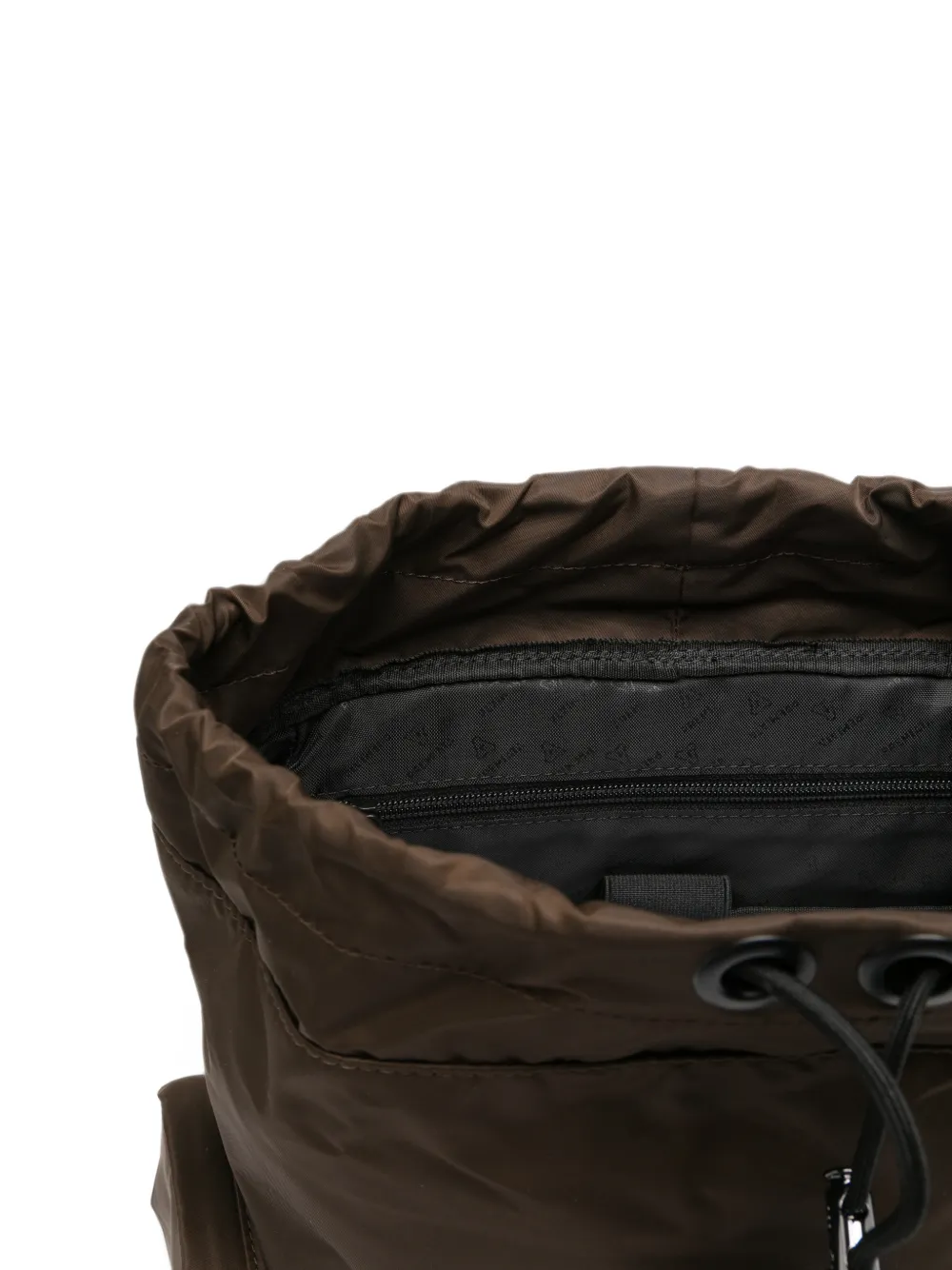 Premiata Rugzak met logo-plakkaat en gespsluiting Bruin