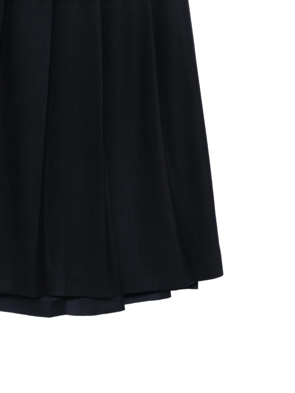 Semicouture Tempest pleated A-line midi skirt Blauw