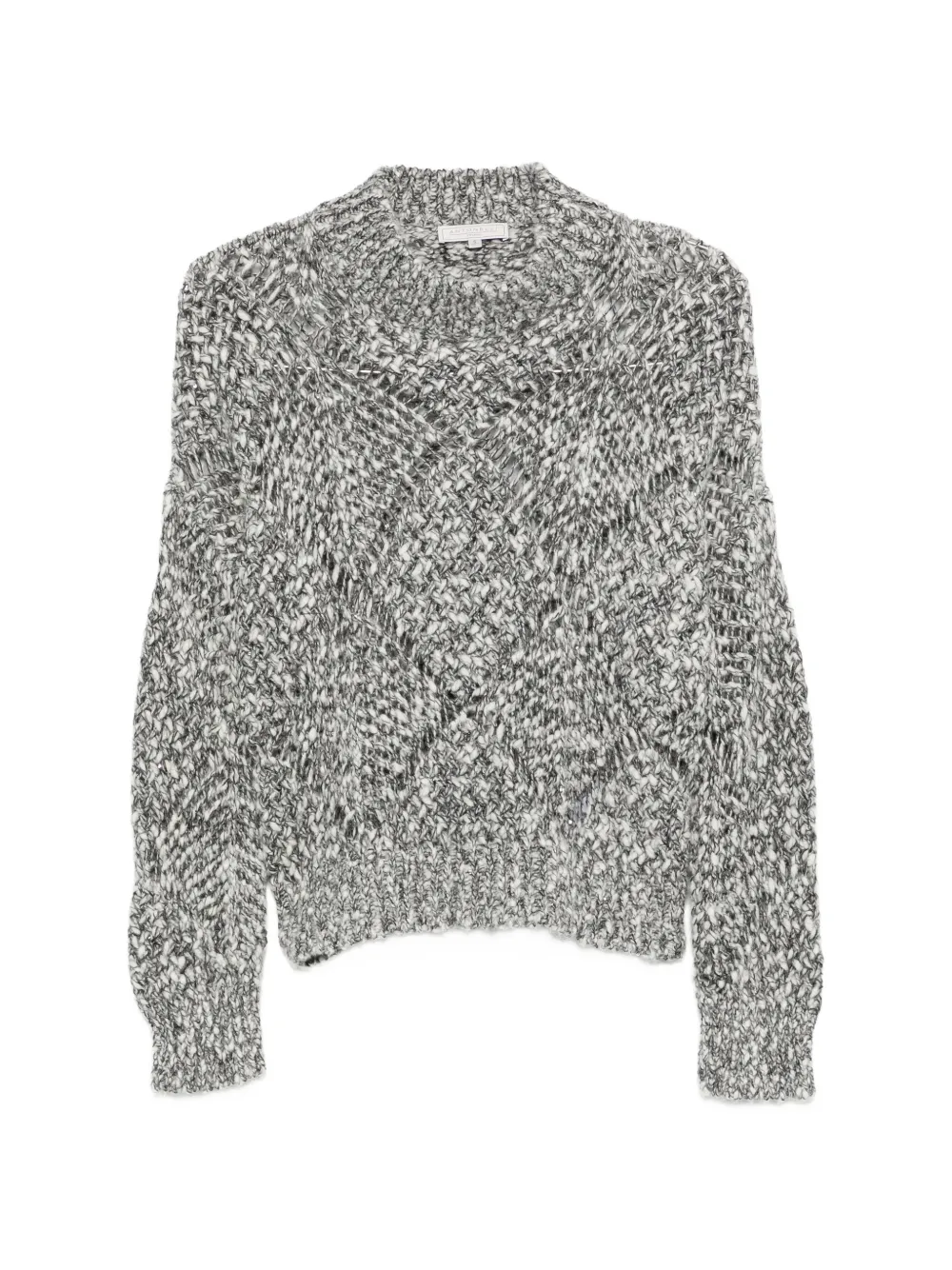Antonelli sequin-embellished open-knit sweater Wit
