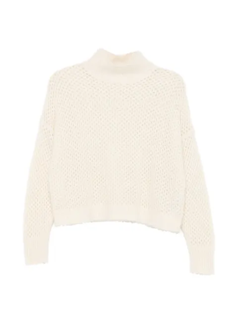 Antonelli open-knit mock-neck sweater
