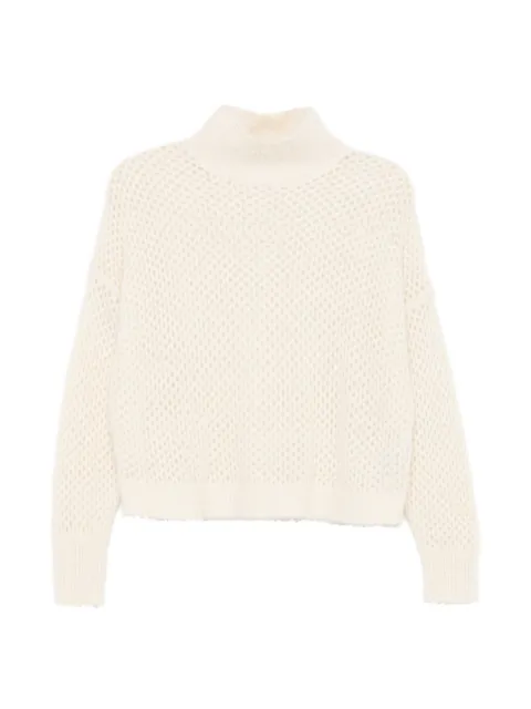 Antonelli open-knit mock-neck sweater