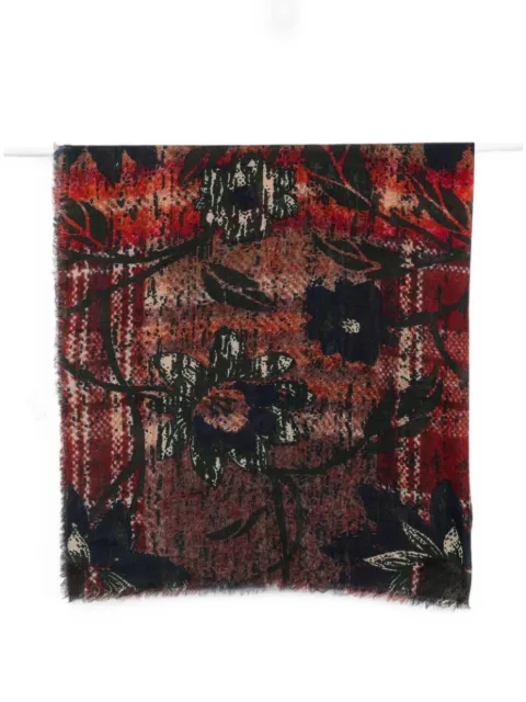 SGOMBERO CANTINE floral-print fringed scarf