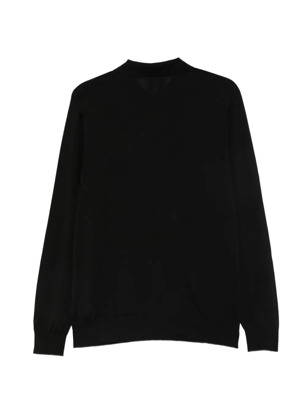MC2 Saint Barth Alfie long-sleeve polo shirt Zwart