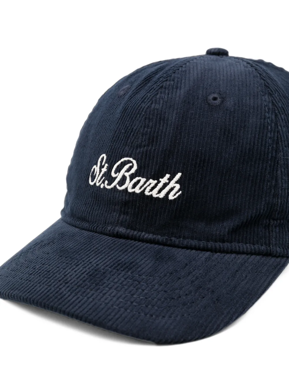 MC2 Saint Barth corduroy embroidered baseball cap Blauw