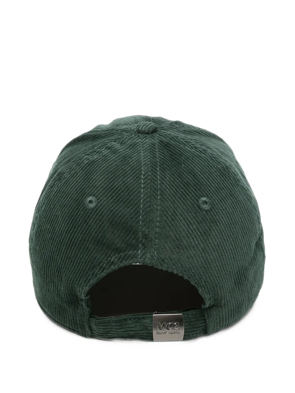 MC2 Saint Barth logo-embroidered corduroy baseball cap Groen