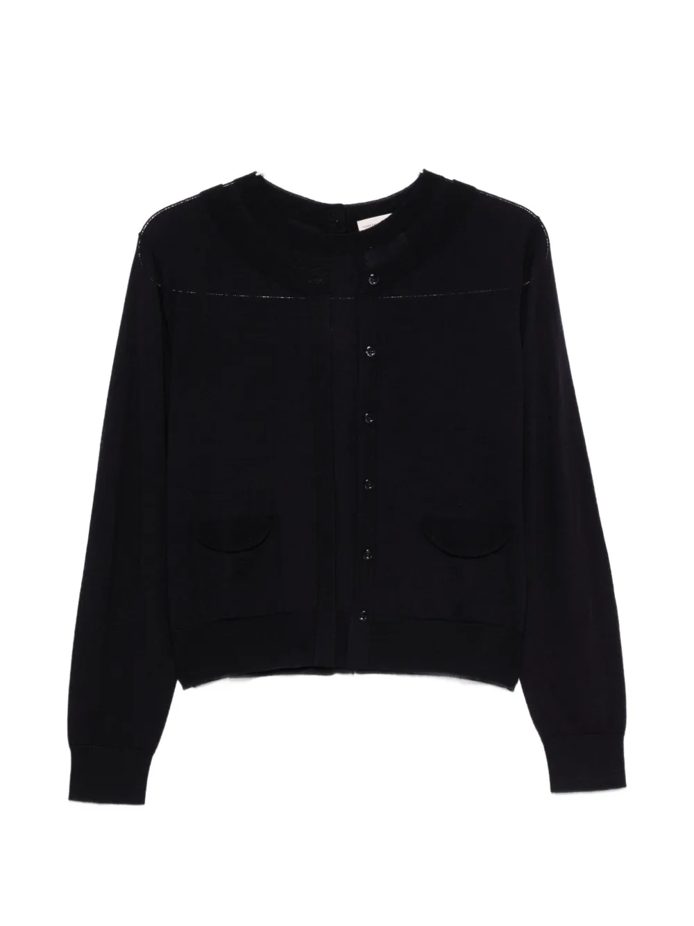 Semicouture button-up wool cardigan - Blu