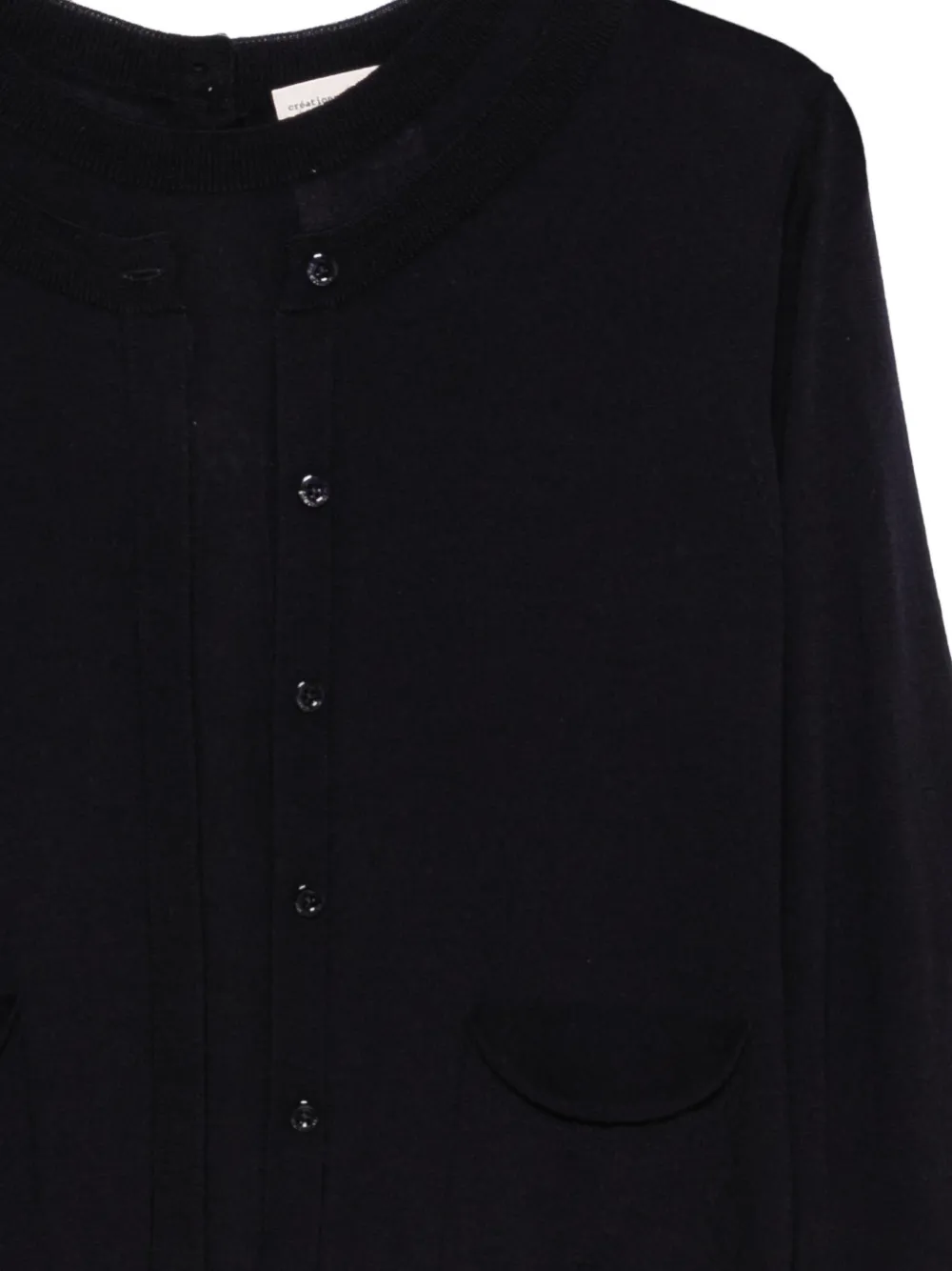 Semicouture button-up wool cardigan Blauw