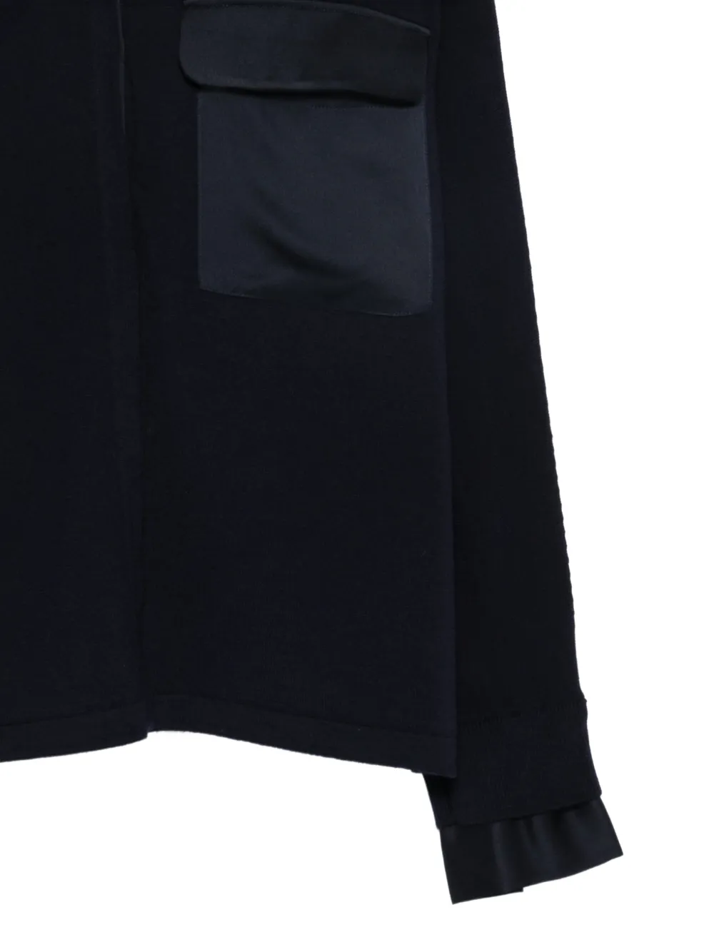 Semicouture Laetitia vest met opgestikte zak Blauw