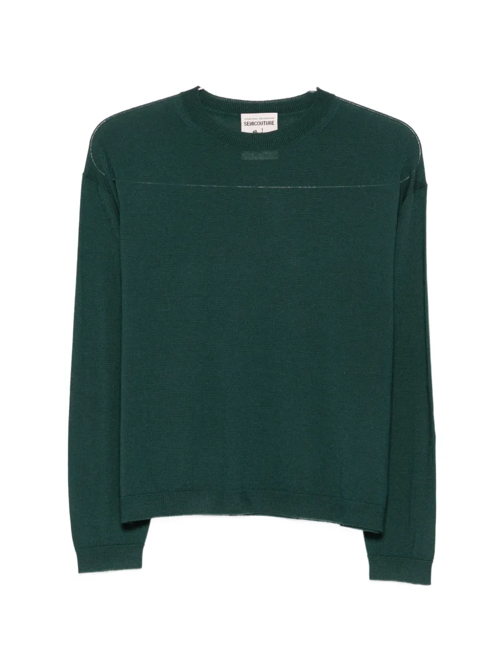 Semicouture crew-neck sweater - Verde
