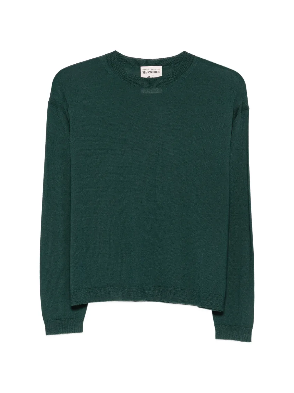 Semicouture crew-neck sweater - Grün