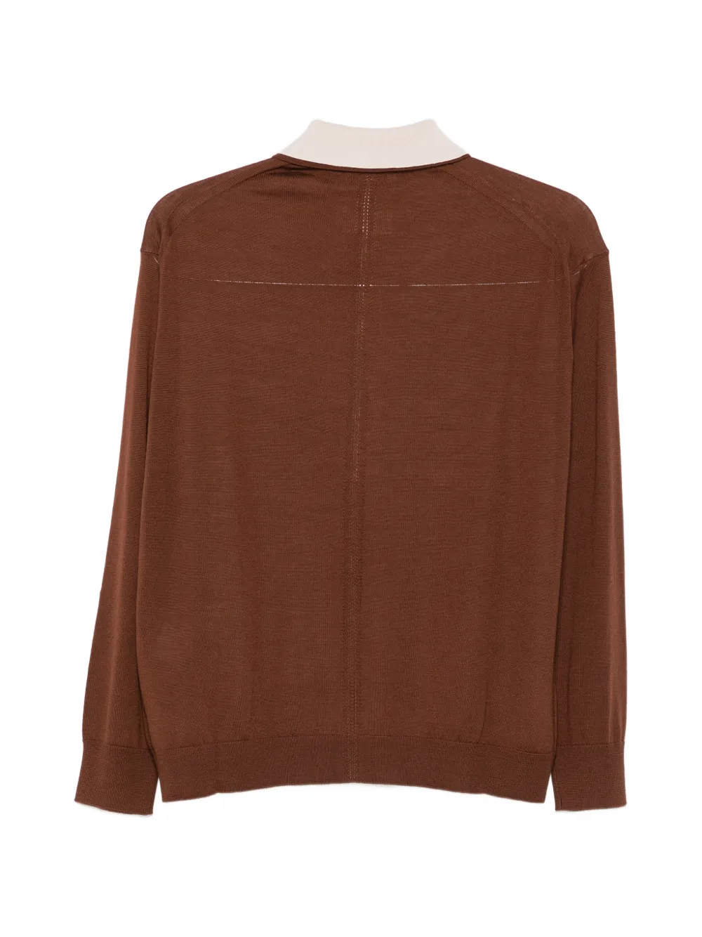 Semicouture Trui met contrasterende kraag Bruin