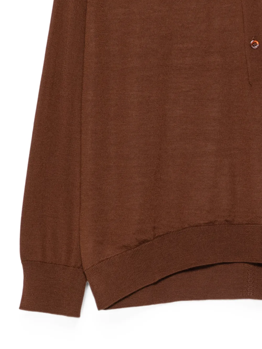 Semicouture Trui met contrasterende kraag Bruin