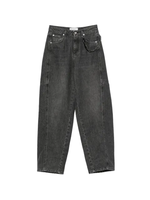 ERMANNO FIRENZE  chain-link wide-leg jeans