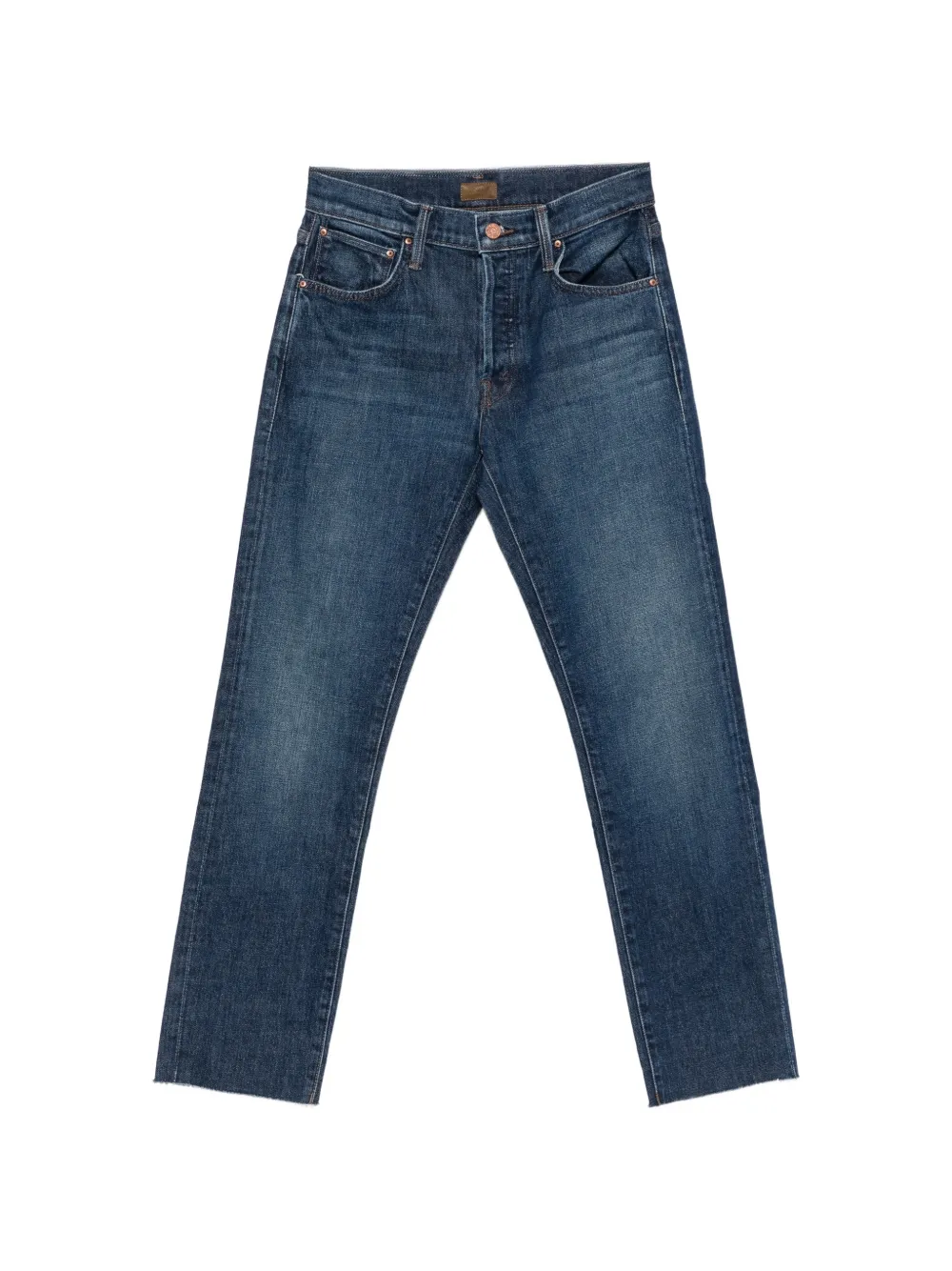 MOTHER The Mid Rise Hiker frayed jeans - Blau