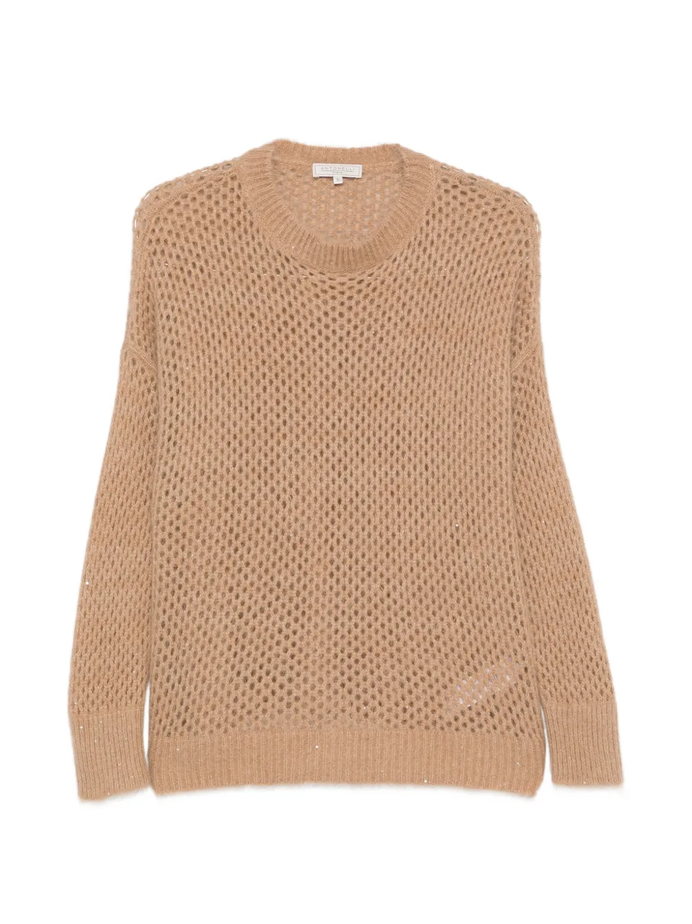 Antonelli open-knit sequin-embellished sweater Bruin