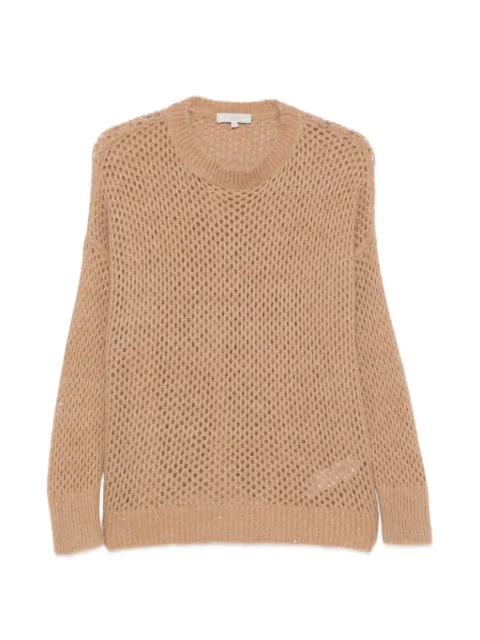 Antonelli open-knit sequin-embellished sweater