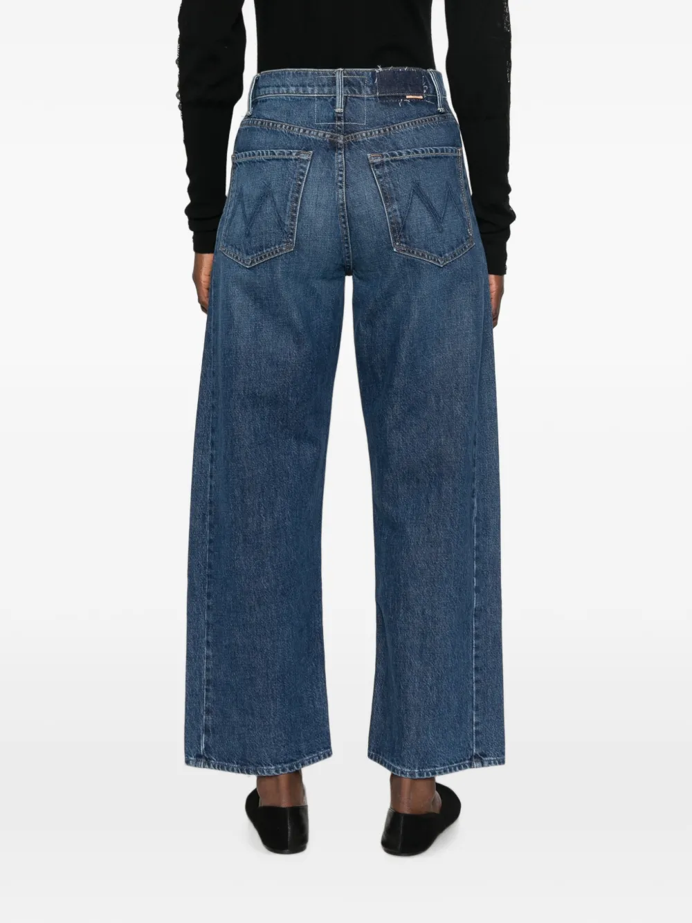 MOTHER Cropped jeans Blauw