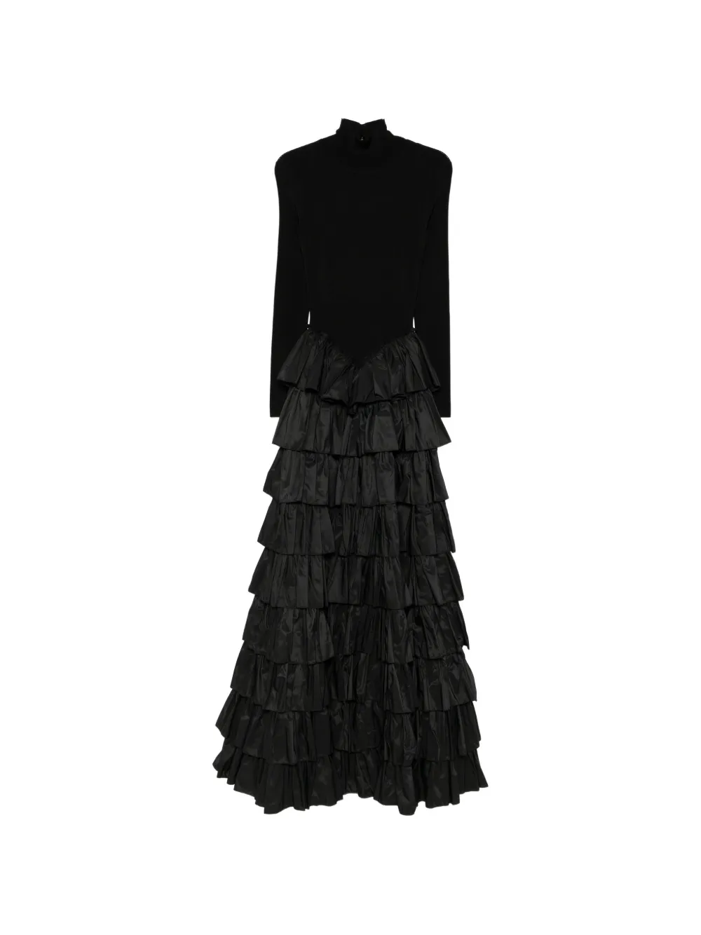 Elisabetta Franchi ruffled open-back maxi dress