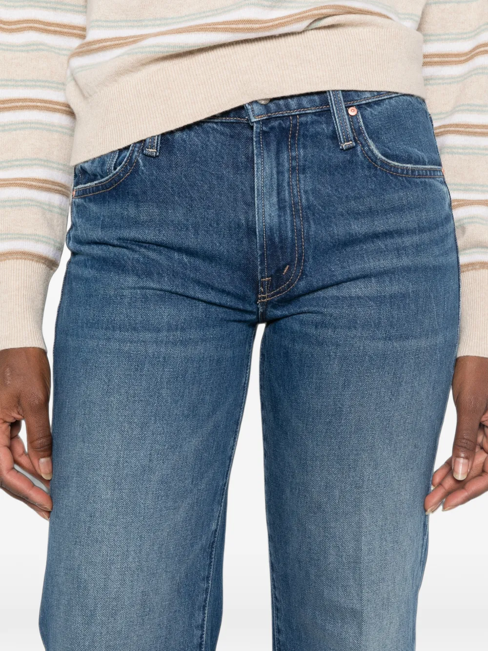 MOTHER The Mid Rise Rambler jeans Blauw