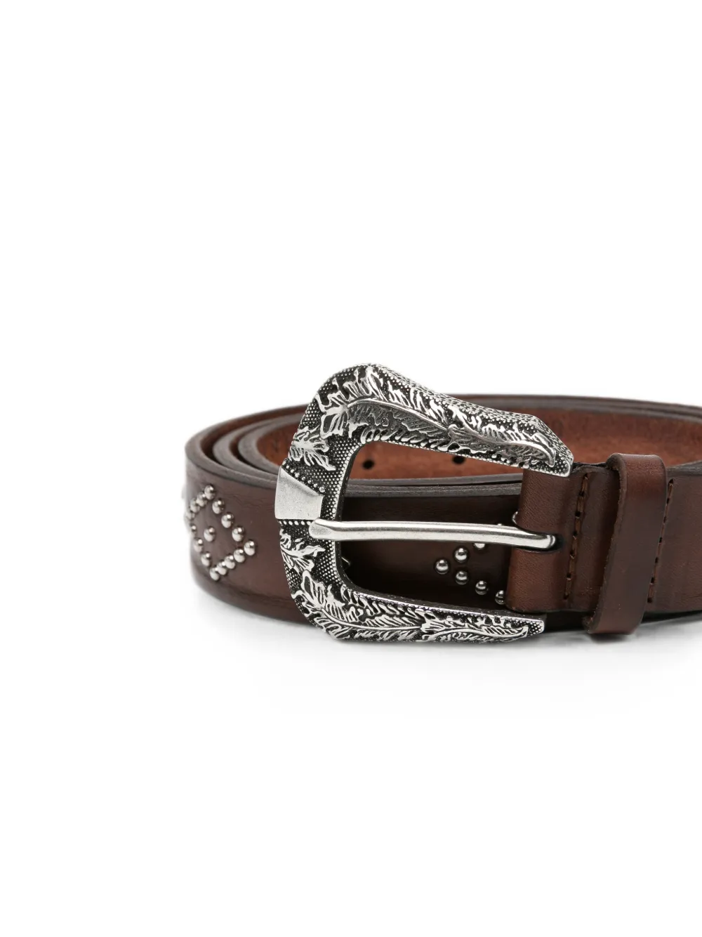 Orciani Leren riem Bruin