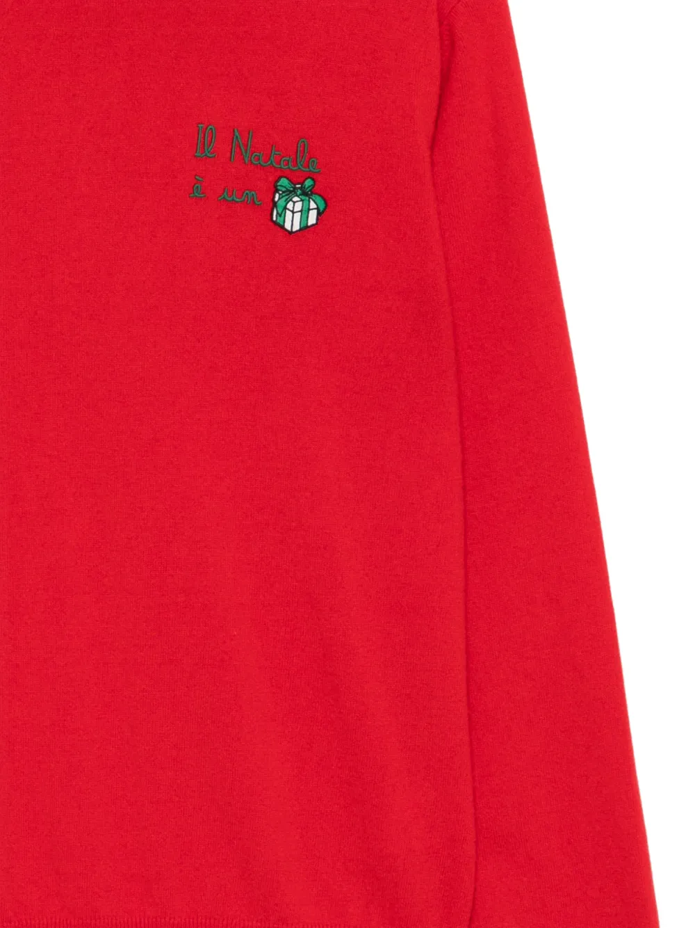 MC2 Saint Barth embroidered crew-neck sweater Rood