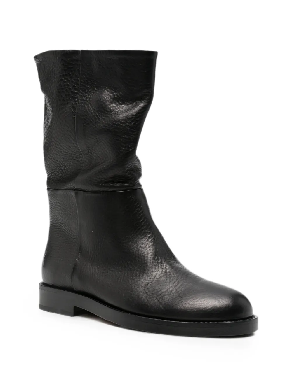 AGL Zenit grained leather boots Zwart