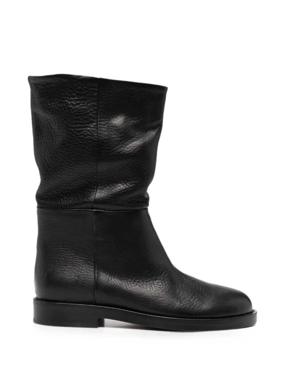 AGL Zenit grained leather boots Zwart