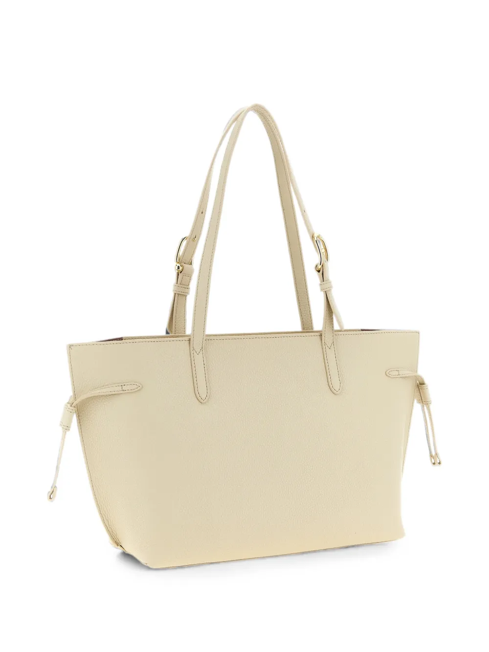 Furla Ava leren shopper met gehamerd-effect Beige