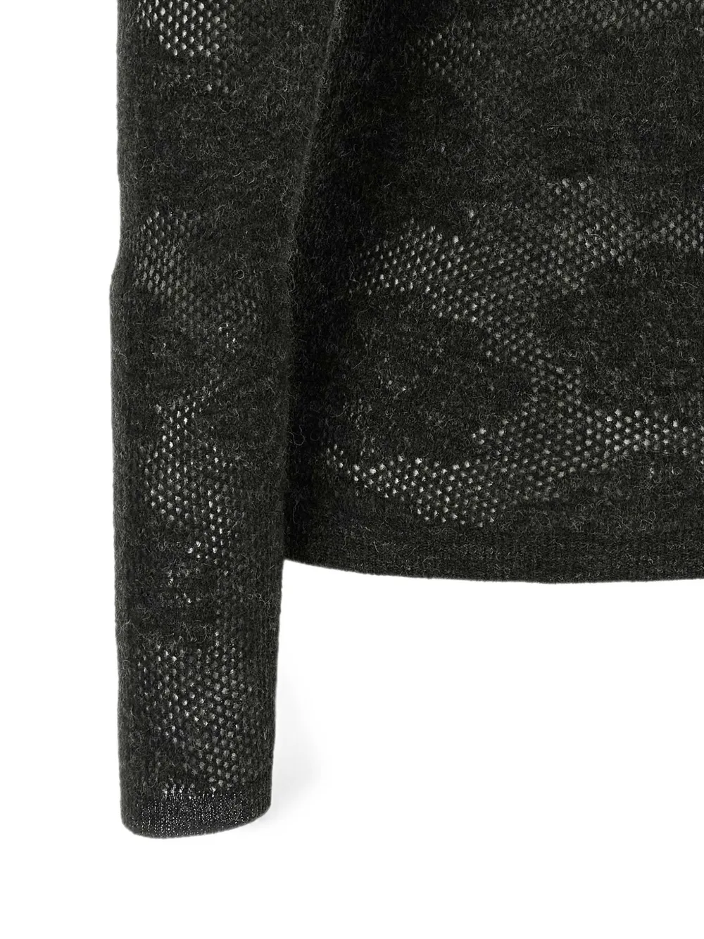 Brunello Cucinelli Flower Lace sweater Grijs
