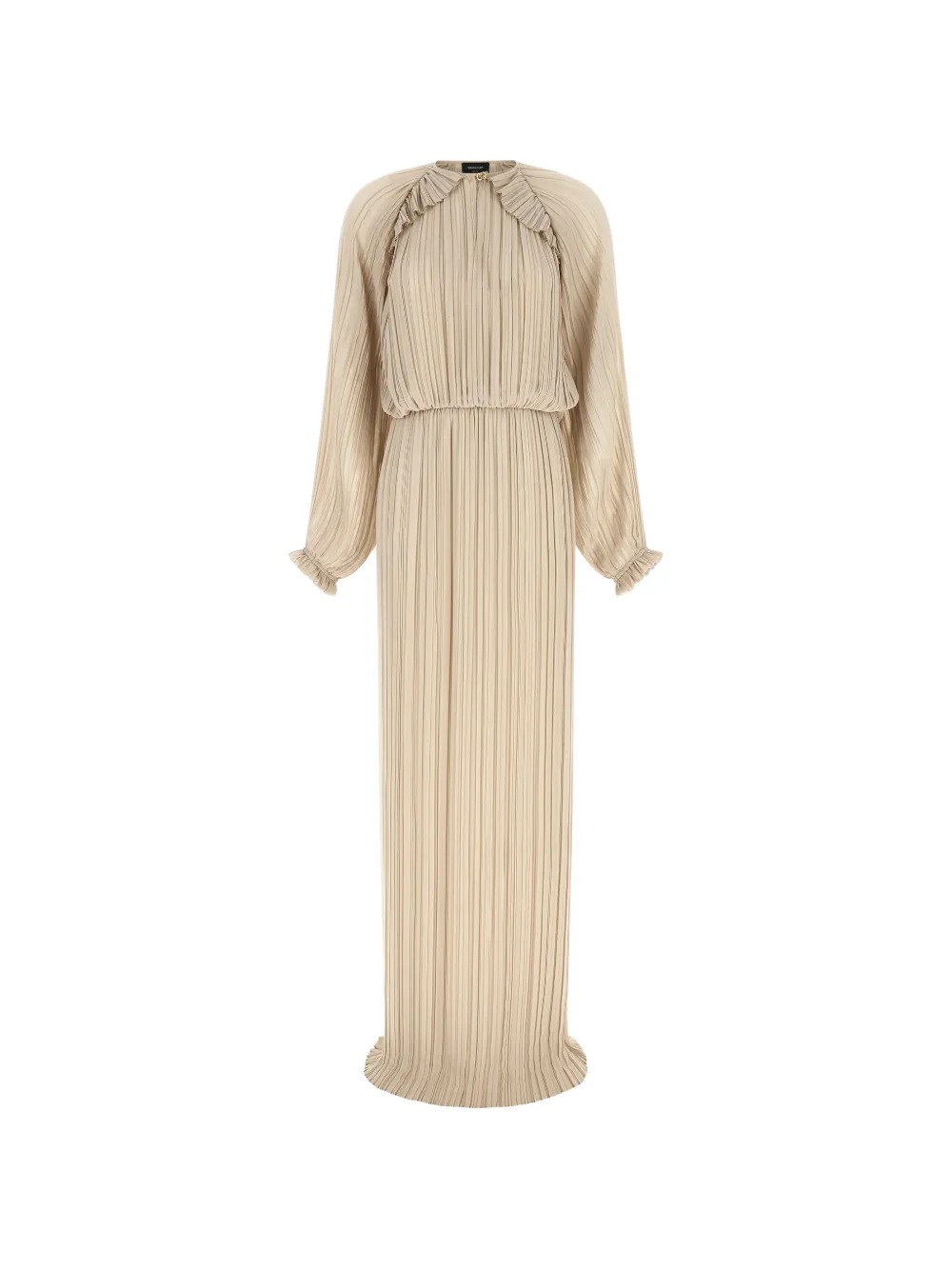 Fabiana Filippi pleated puff-sleeve maxi dress - Toni neutri