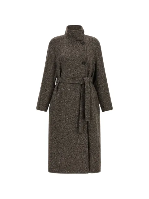 Brunello Cucinelli Sparkling chevron-pattern coat