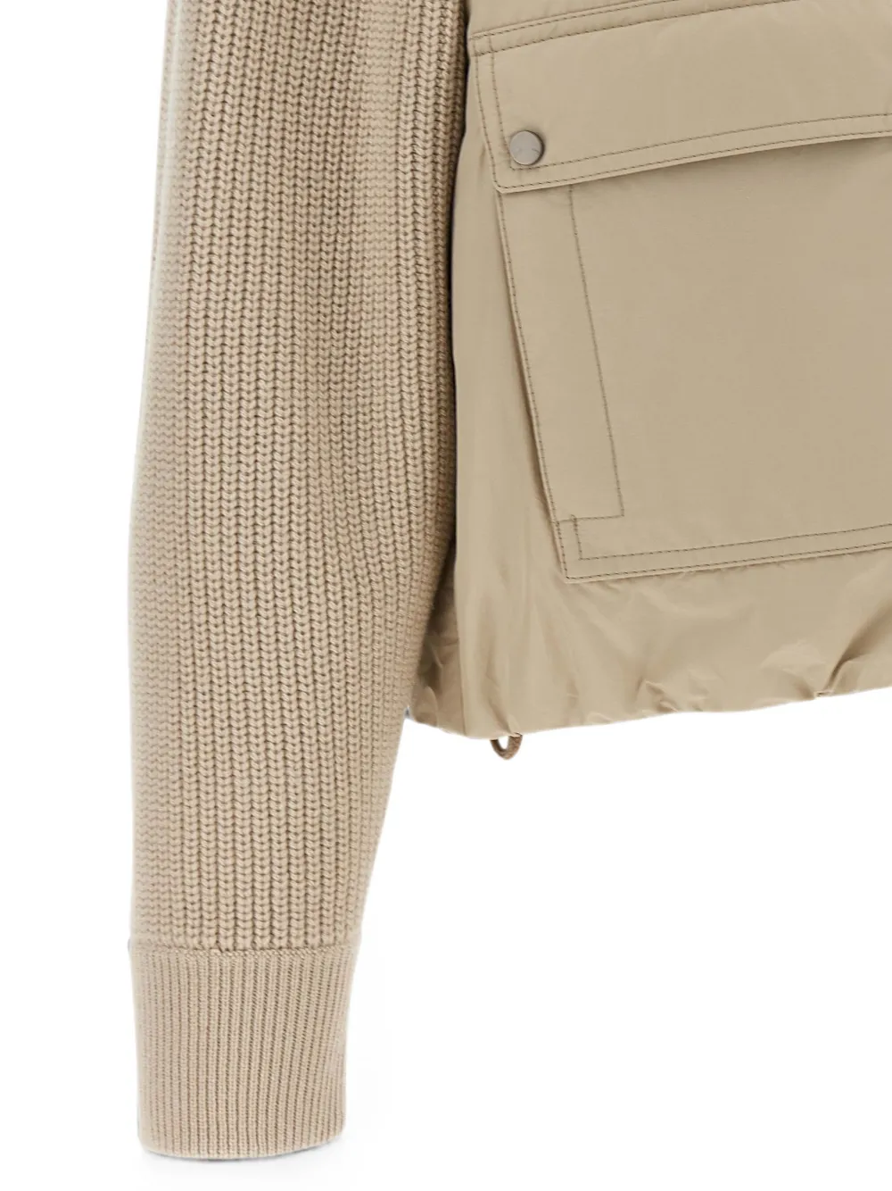 Brunello Cucinelli Monile ribgebreid jack Beige