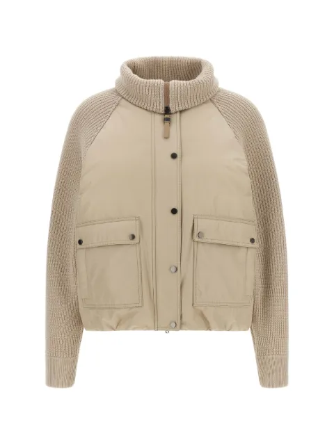 Brunello Cucinelli Monile ribbed-knit jacket